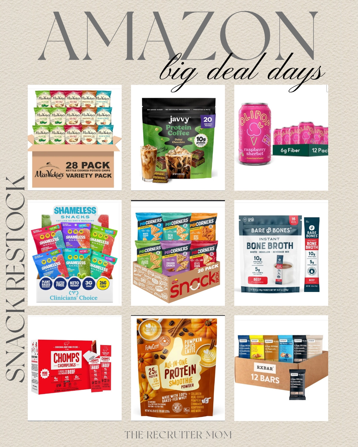Amazon Big Deal Days snack restock! 🙌 Great deals on pantry favorites, protein snacks, drinks, bars and easy grab-and-go options. 

 #LTKSeasonal #LTKHome #LTKKids