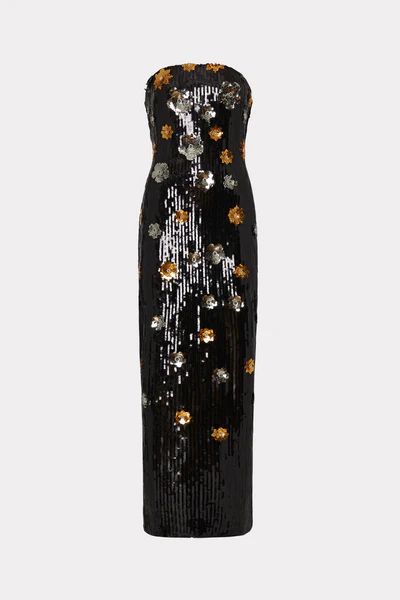 Shiloh 3D Floral Sequins Dress | MILLY