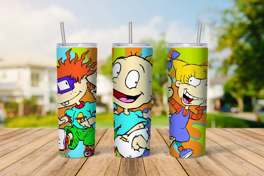 Rugrats tumbler design, 20 oz skinny tumbler design, sublimation image, tumbler wrap, rugrats cup... | Etsy ROW