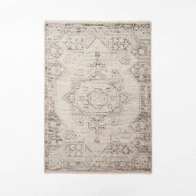 Knolls Authentic Hand Knotted Distressed Persian Rug Ivory - Threshold™ designed with Studio Mc... | Target