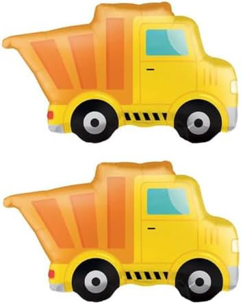 Large Car Foil Balloons Transportation Birthday Party Decoration for Boys Dumper Truck Balloon Di... | Amazon (US)