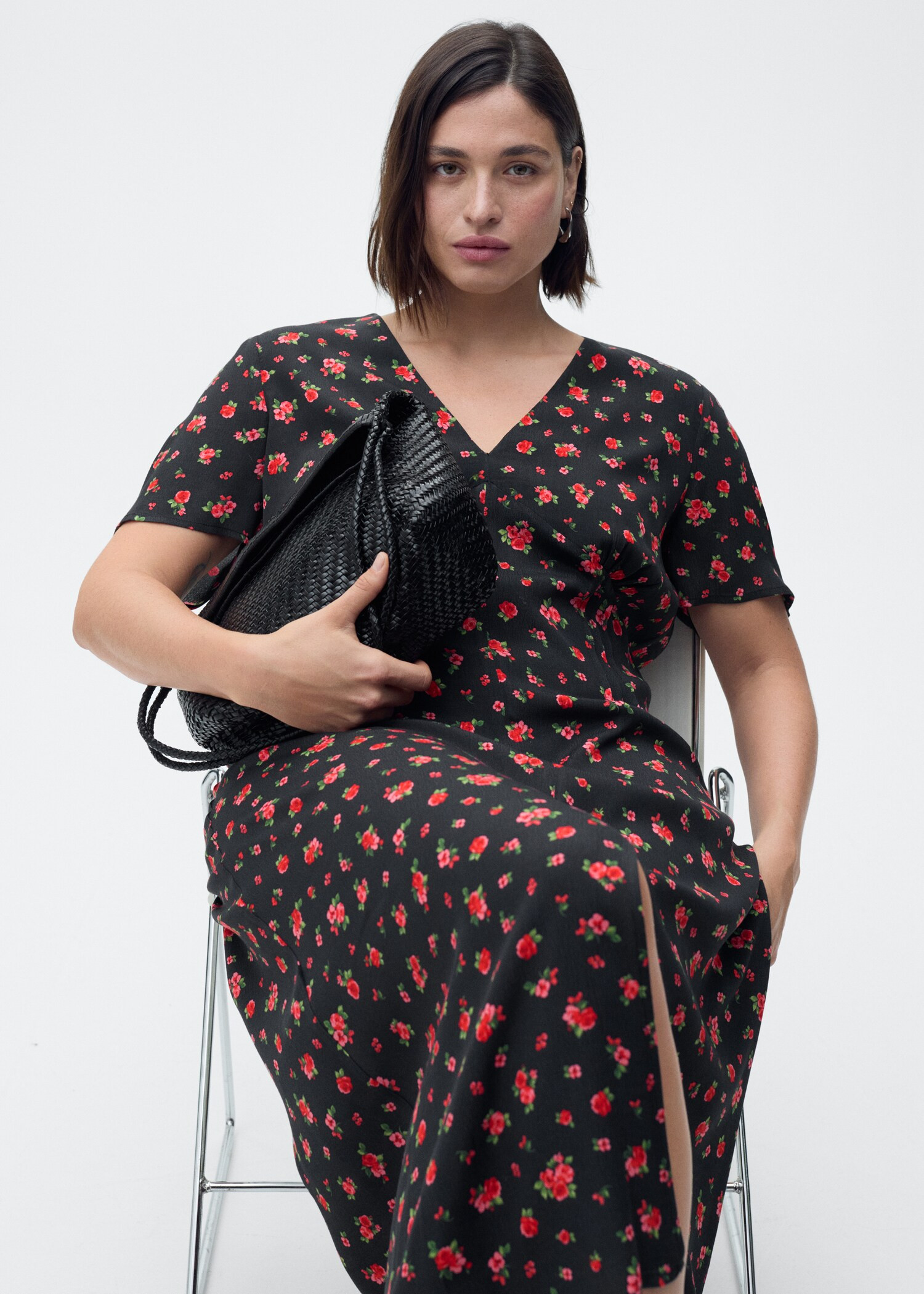 Abito midi floreale - Donna | MANGO Italia | Mango EU