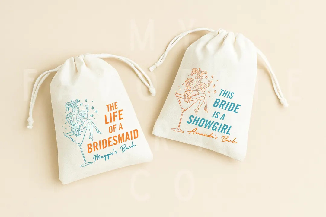 The Life of a Bride Hangover Kit Bag - Showgirl Bachelorette Party Favor - Etsy | Etsy (US)