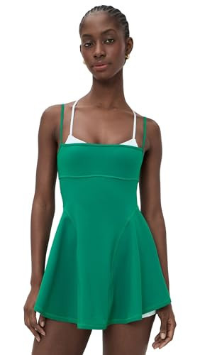 Free People Women's Baseline Tennis Dress, Green Glow Combo, S | Amazon (US)