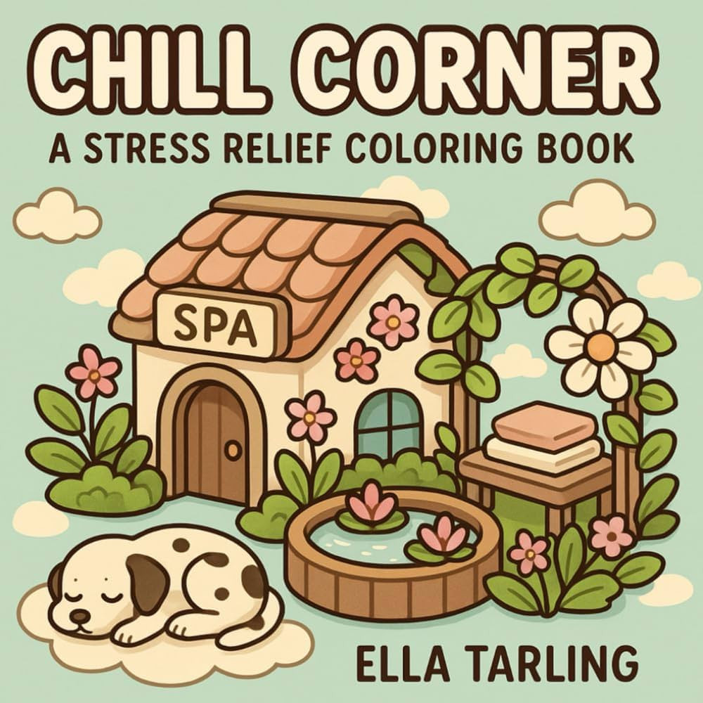 Chill Corner – A Stress Relief Coloring Book for Kids and Adults | Amazon (CA)