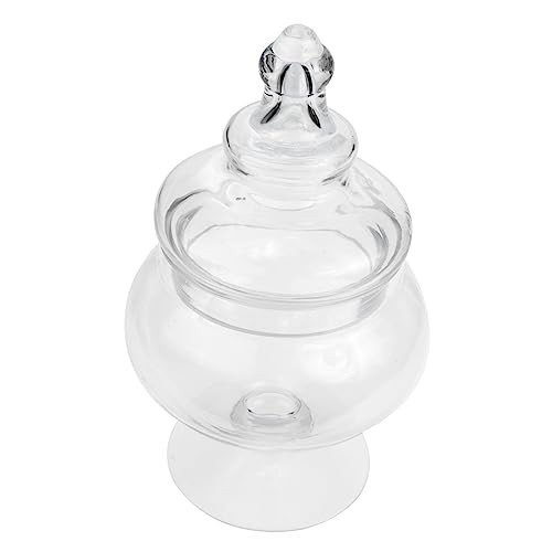 Zerodeko Candy Jar Candy Storage Lid Snack Holder Glass Container Home Canister Small Jewelry Box | Amazon (US)