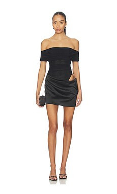 superdown Claira Mini Dress in Black from Revolve.com | Revolve Clothing (Global)