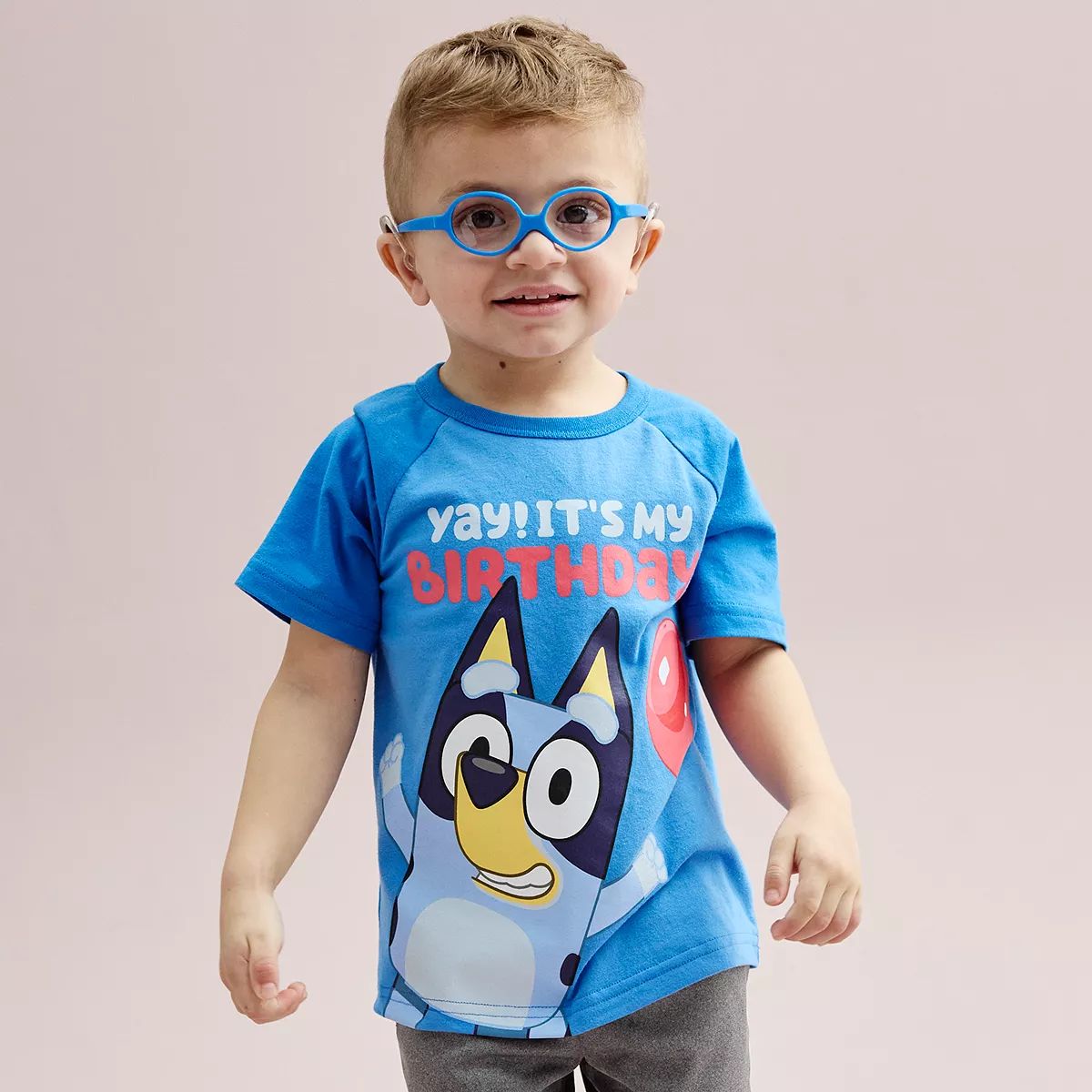 Toddler Boy Jumping Beans® Bluey "Yay! It's My Birthday!" Short Raglan Sleeve Graphic Tee | Kohl's