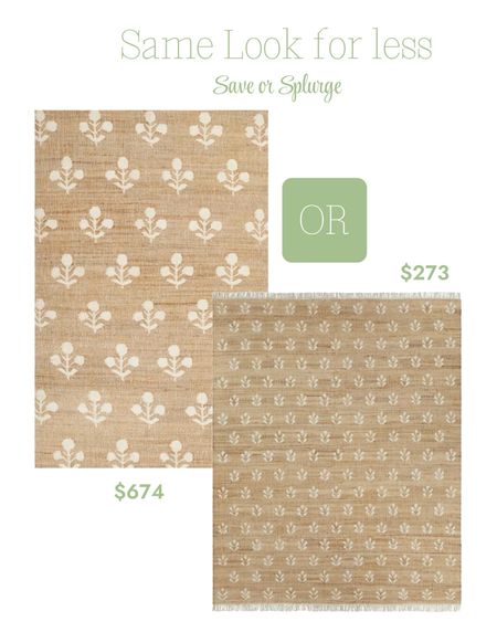 I Love both options! I personal own the Erin Bates rug and love it! But the Walmart version is a great option for the same look!