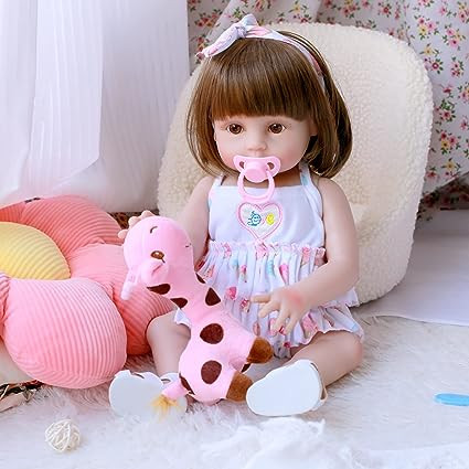 Lifelike Reborn Baby Dolls 18 Inch Realistic Newborn Reborn Girl Baby Doll with Doll Clothes & Ac... | Amazon (US)