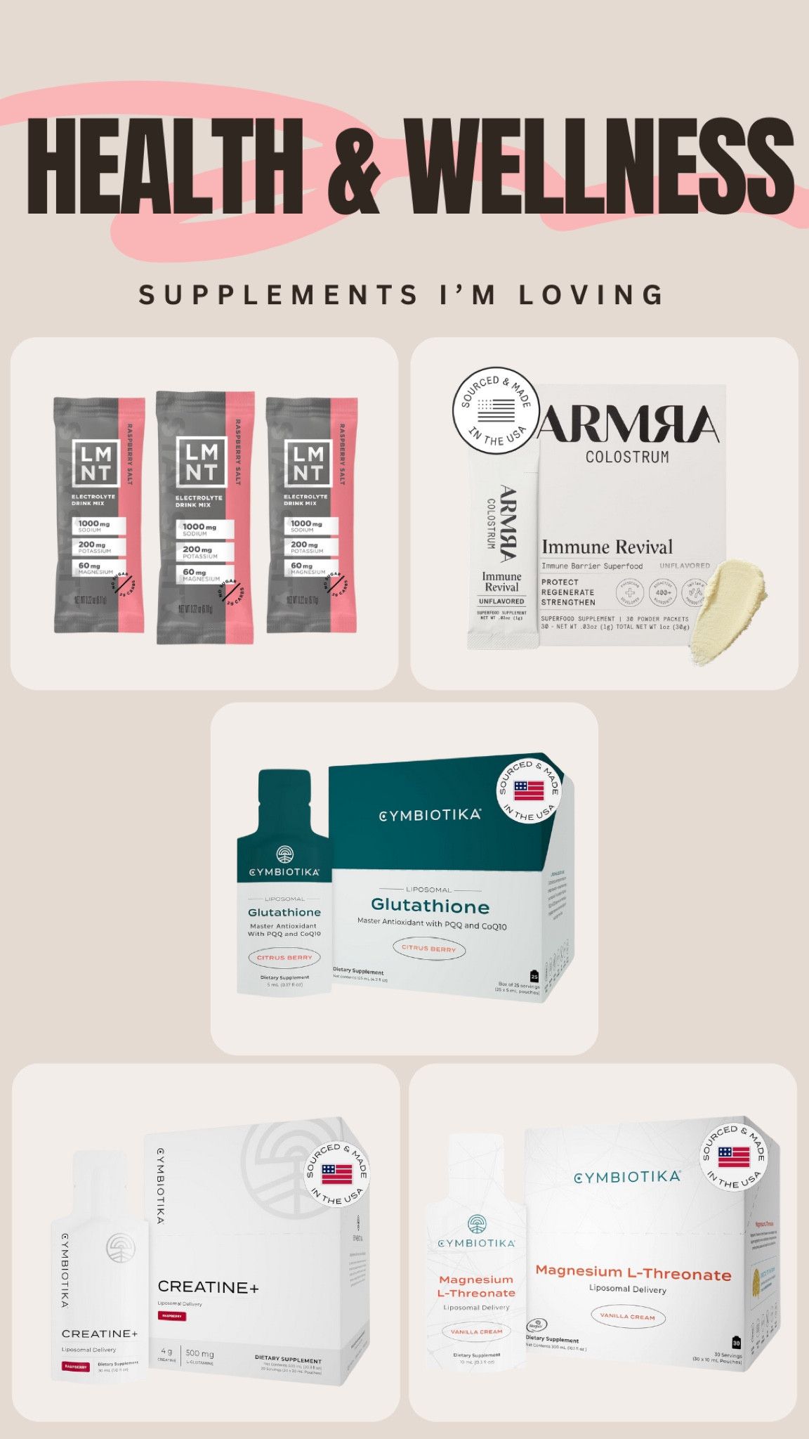 Supplements that I’m currently loving! 😍