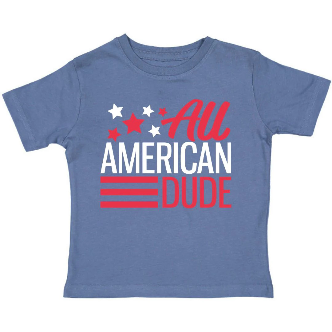 All American Dude S/S Shirt - Indigo | Sweet Wink