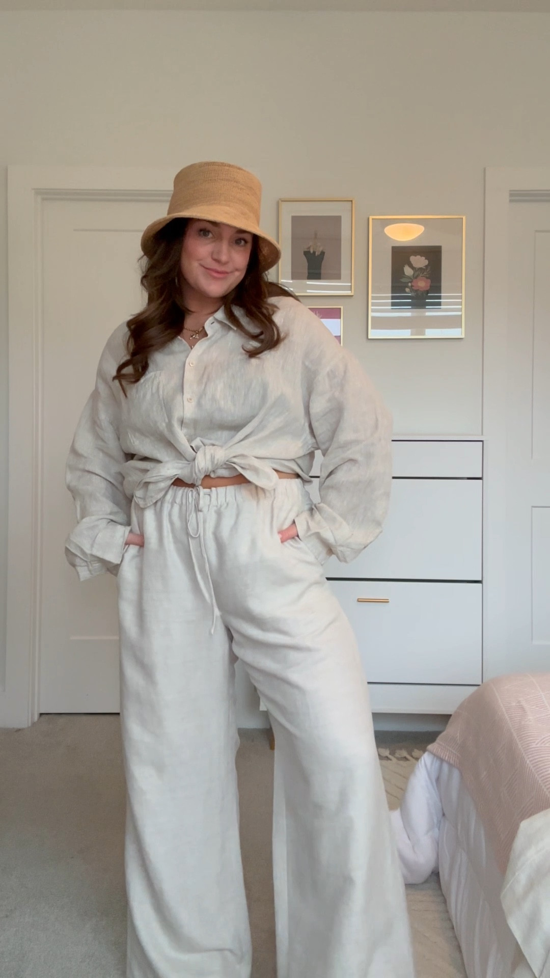 Resort wear- linen on linen on linen 🌴 #sktraveltime
Wearing size XL in shirt and pants
Wearing size L in jacket 

#LTKStyleTip #LTKTravel #LTKMidsize