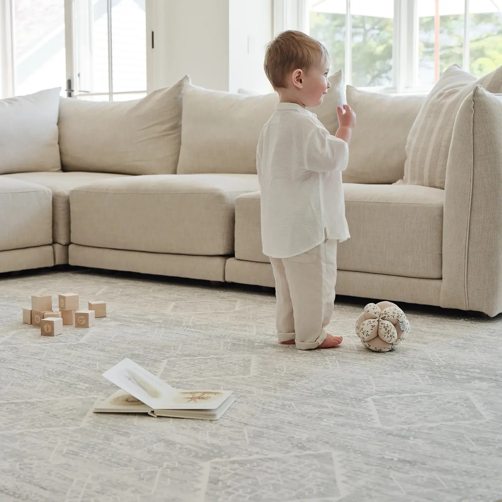 Grey Green Play Mat | Ula - Little Nomad | House of Noa | House of Noa