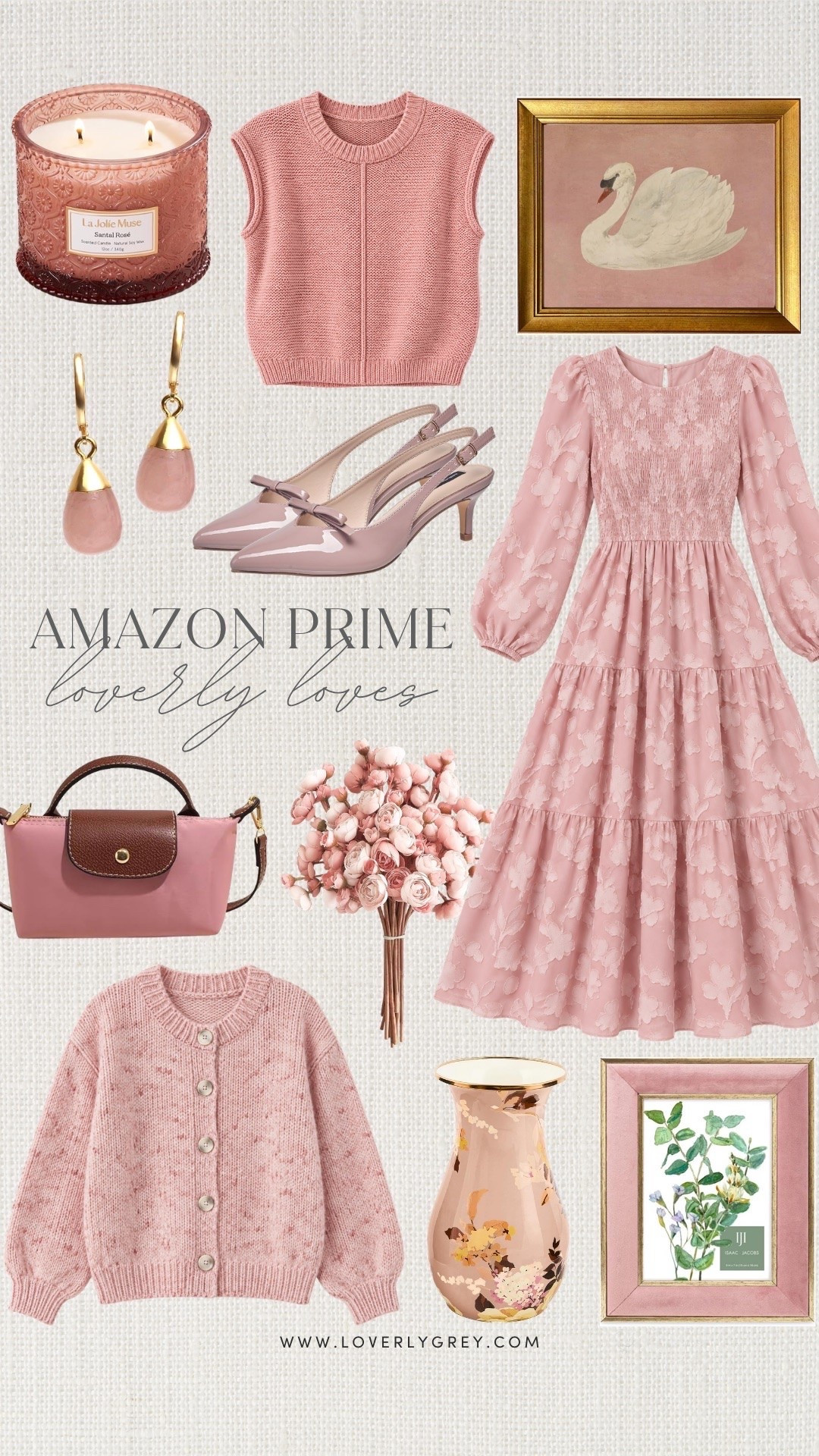 Pretty in pink 🎀 A mix of feminine Amazon fashion, accessories + home finds I’m loving!

Loverly Grey, Amazon finds, pink fashion, Amazon fashion, feminine style, pink dress, pink cardigan, fall fashion, pink home decor, Amazon home

#LTKSeasonal #LTKHome