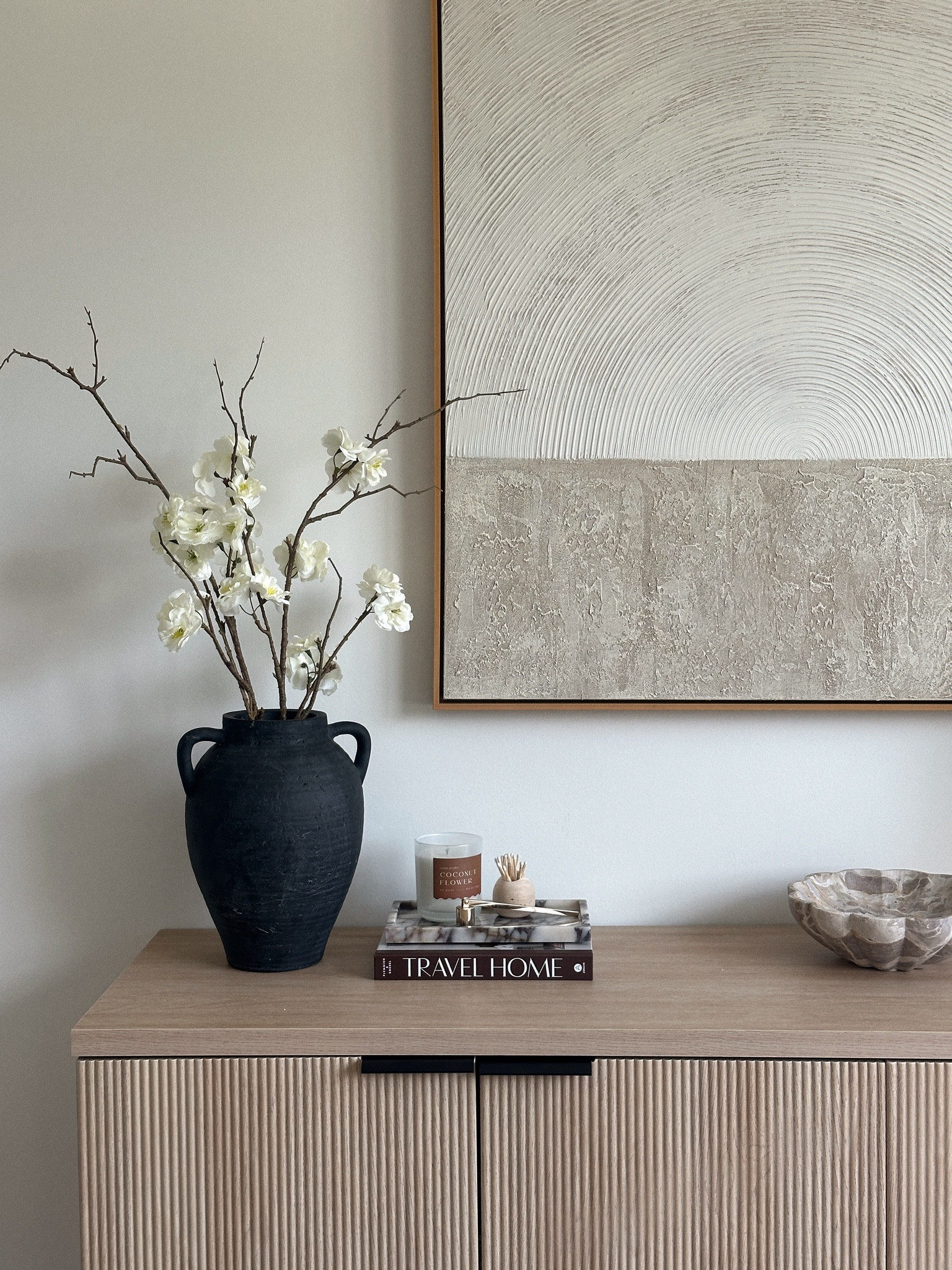 Spring stems. Console table styling. Console table decor. Side board decor. 

#LTKStyleTip #LTKHome #LTKFindsUnder50