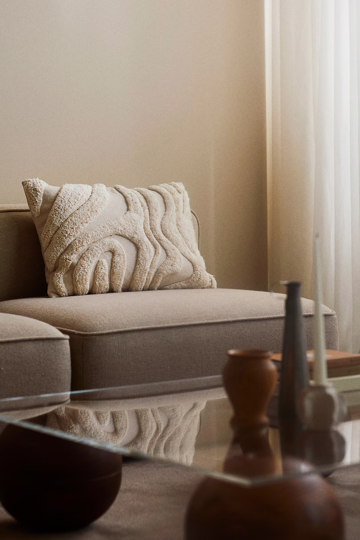 Patterned Cotton Cushion Cover | H&M (US + CA)