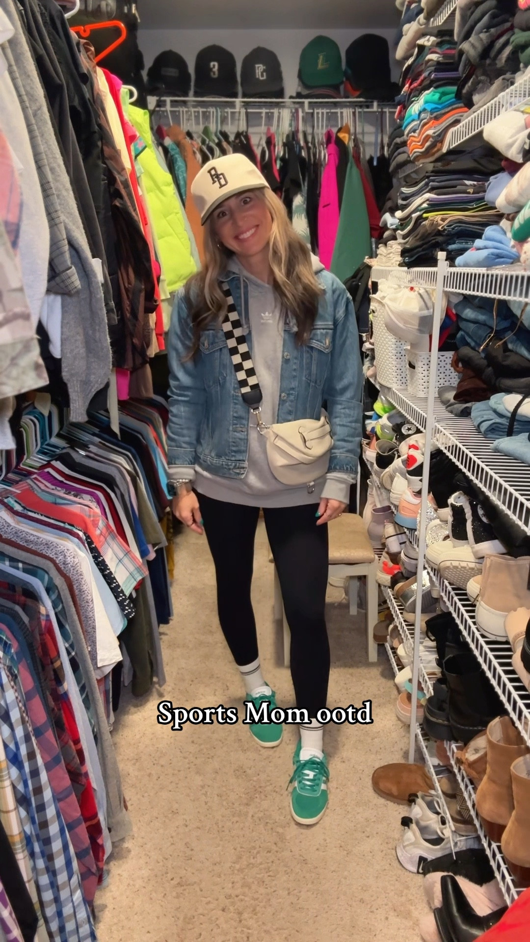 Cutesy Casual mom fit! Size up in the sweatshirt for an oversized fit! These adidas have a cute little pink detail on them! Such a fun way to add color!

#LTKFindsUnder100