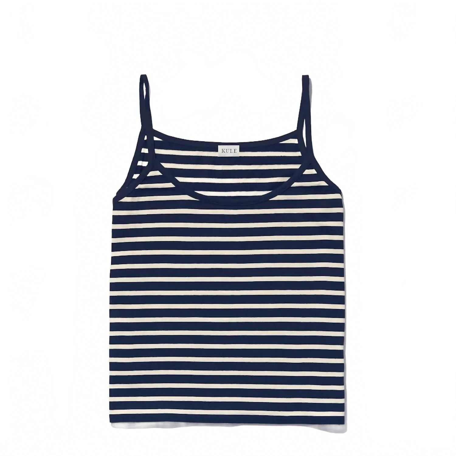 The Spaghetti Tank In Navy/cream | Shop Simon
