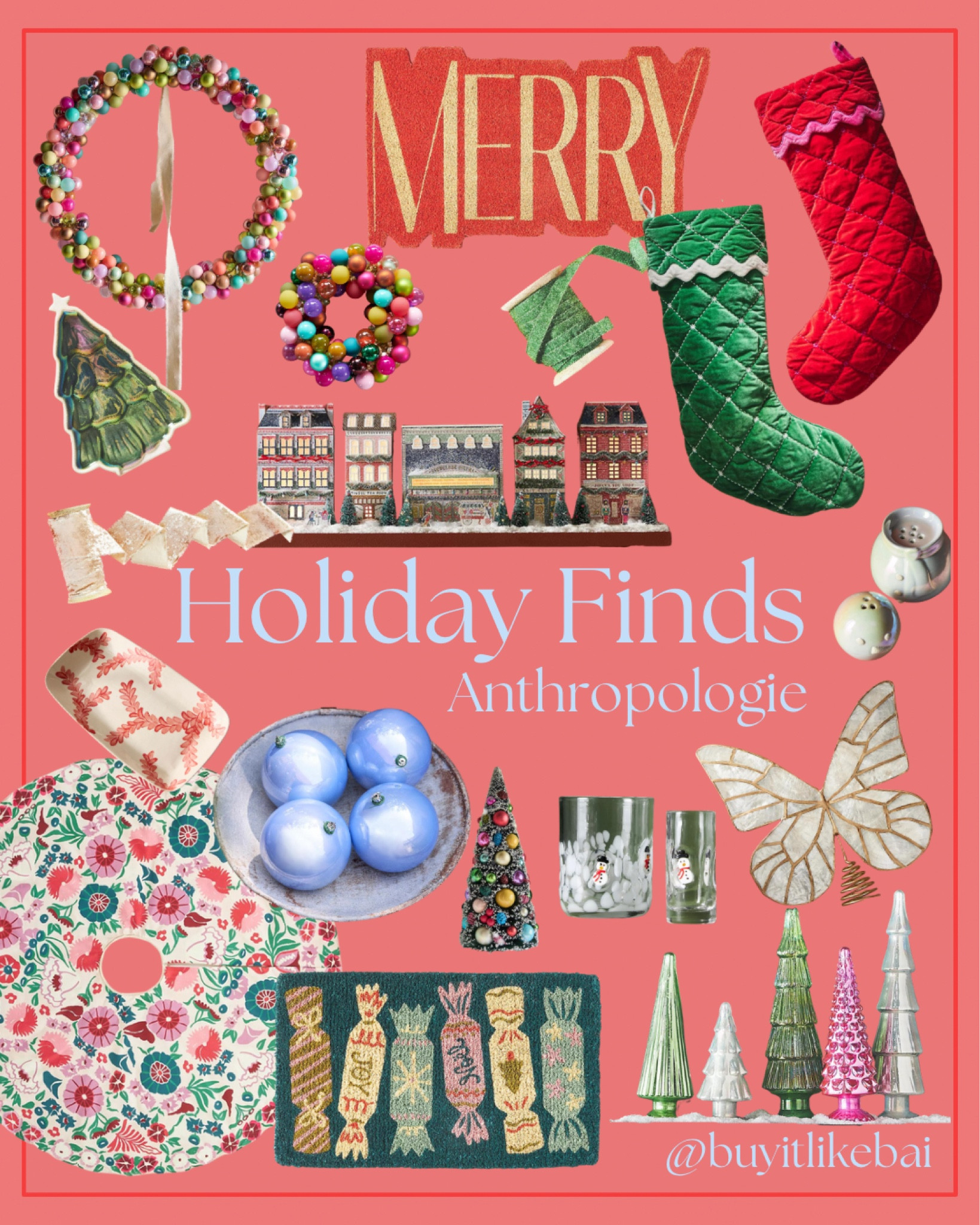 My favorite holiday items from anthropologies black friday sale! 30% off select items and an extra 40% off sale items!!! 

#LTKhome #LTKCyberWeek #LTKSeasonal