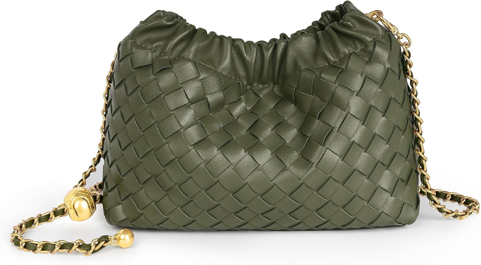 Joryin Woven Women's Crossbody Bag & Evening Purse, Trendy Dumpling Clutch & Hobo Cloud Shoulder ... | Amazon (US)