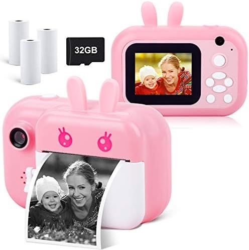 Amazon.com: MINIBEAR Instant Camera for Kids Digital Camera for Girls Toddler Camera with Print P... | Amazon (US)