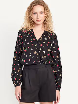 Long-Sleeve Floral Top | Old Navy (US)