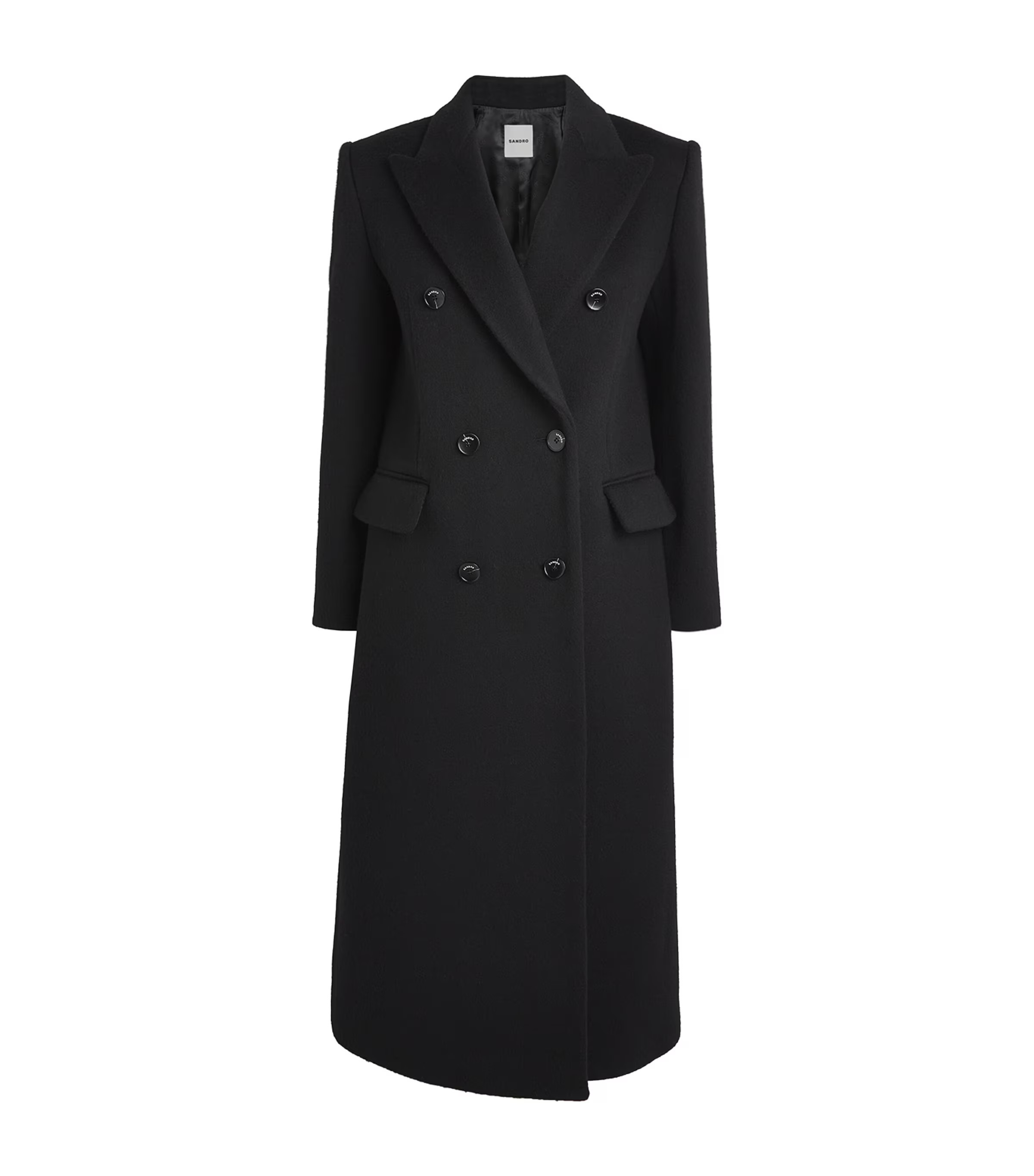 Sandro Paris Wool Double-Breasted Overcoat | Harrods (US)