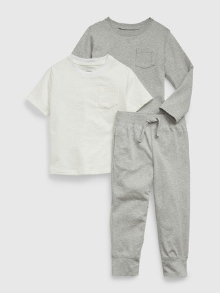 Toddler 100% Organic Cotton Mix & Match 3-Piece Outfit Set | Gap (US)
