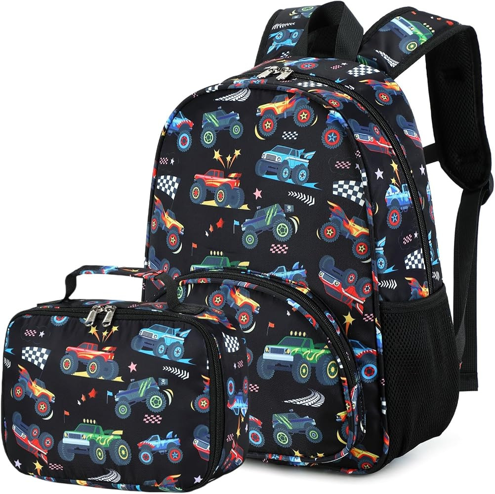 Backpack for Kids Boys Girls Preschool Kindergarten Bookbag Set with Lunch Box Toddler School Bag | Amazon (US)