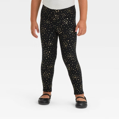 Toddler Girls' Solid Printed Leggings - Cat & Jack™ | Target