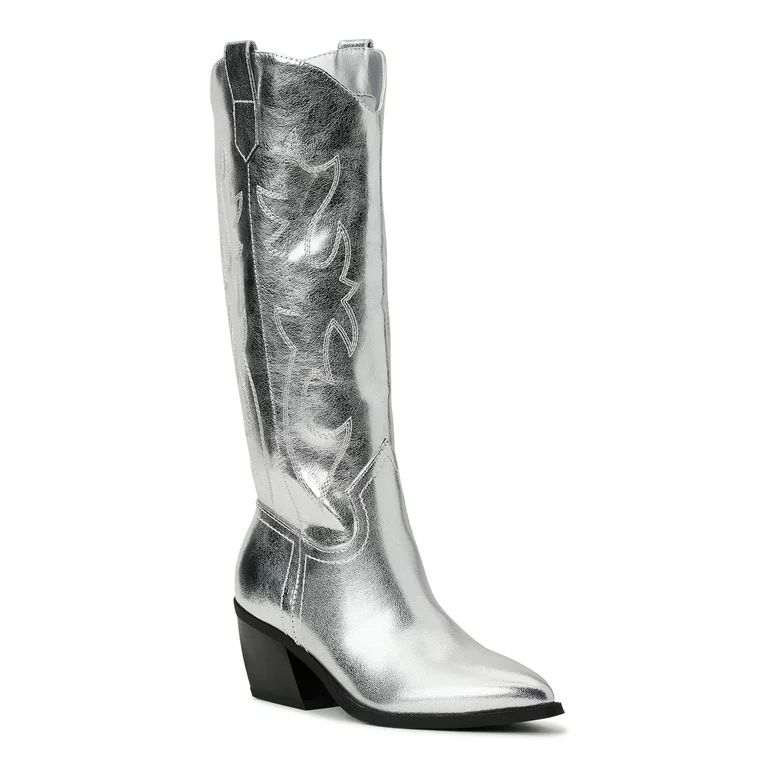 Madden NYC Women's Embroidered Tall Western Boots | Walmart (US)