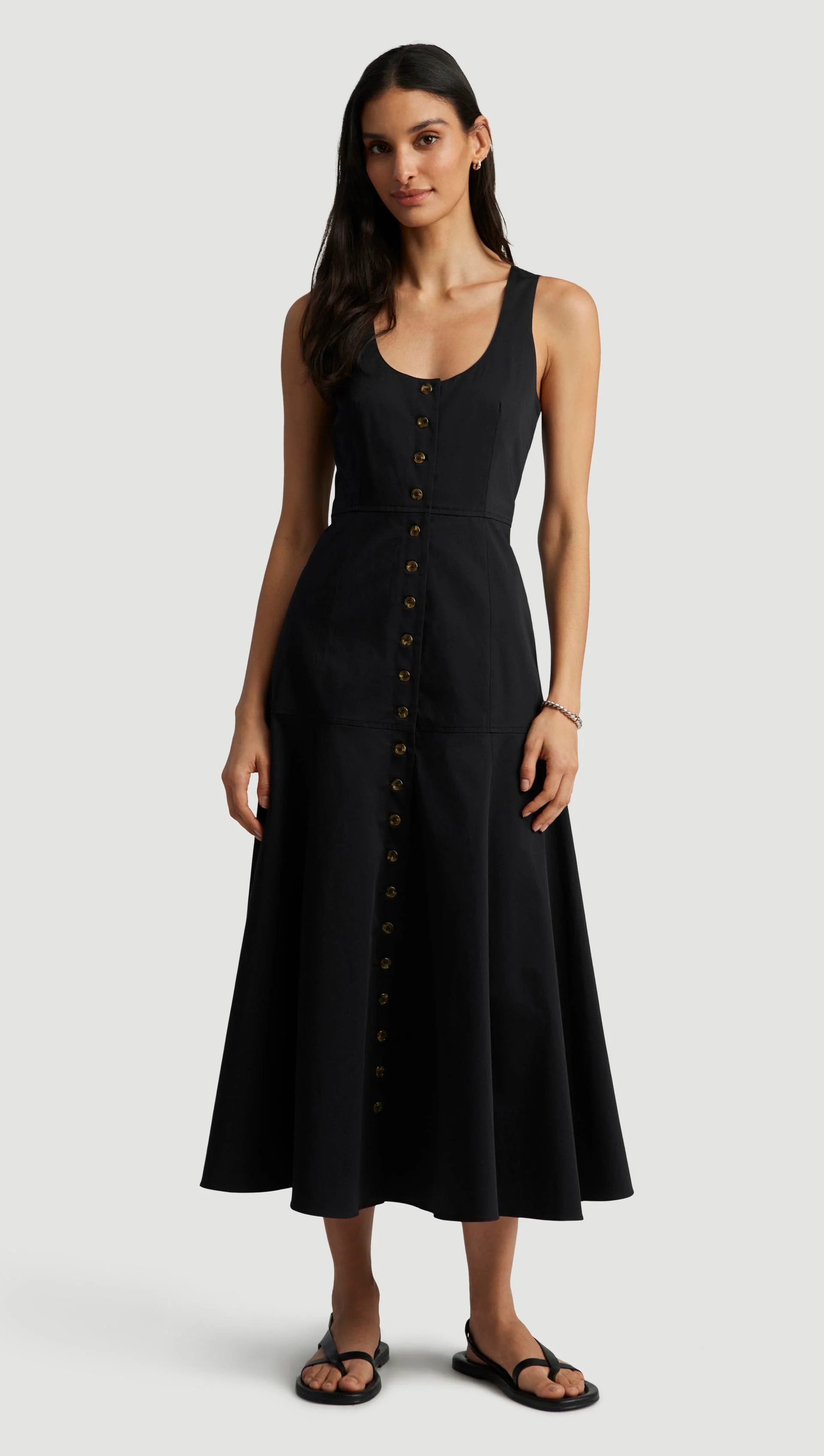 Marcy Dress in Cotton Sateen | Women's Dresses | Argent | Argent