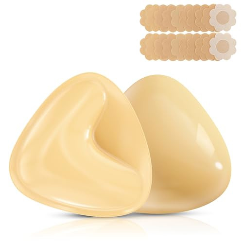 Double Sided Sticky Bra Inserts Reusable Push Up Lift Self Adhesive Bra Pads for Bikini Swimsuit Sports Strapless Bra | Amazon (US)