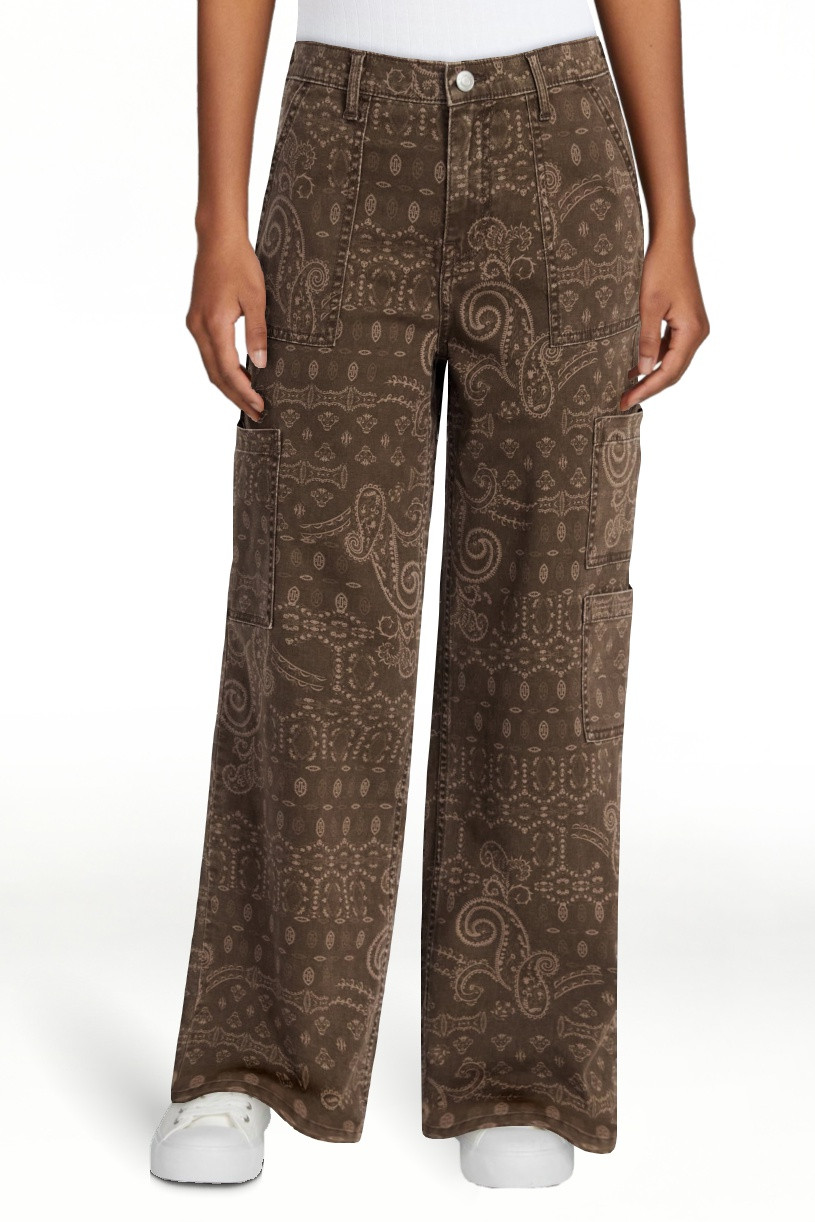No Boundaries Women's Wide Leg Cargo Pants, 31.5" Inseam, Sizes XXS-4X | Walmart (US)