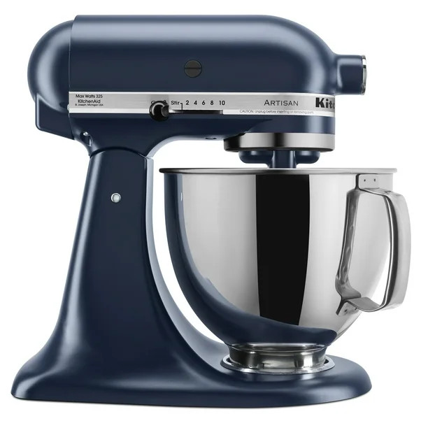 KitchenAid Artisan Series 5 Quart Tilt-Head Stand Mixer, Ink Blue (KSM150PSIB) | Walmart (US)