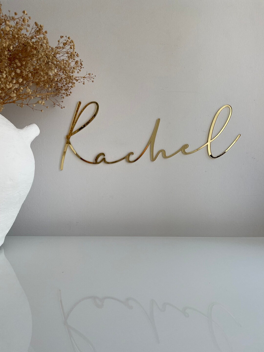 Mirror Acrylic, Personalized Name, Wall Decor, Party Decoration, Special Birthday, Baby Decor, Nu... | Etsy (US)