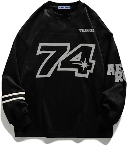 Aelfric Eden Oversized Crewneck Sweatshirts for Men Vintage Graphic Pullover Loose Fit Streetwear... | Amazon (US)