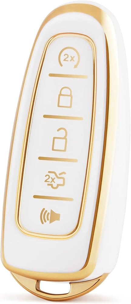 HelloAuto Key Fob Cover Shell for Ford Explorer Edge Flex, TPU Key Fob Cover Case for Ford Taurus... | Amazon (US)