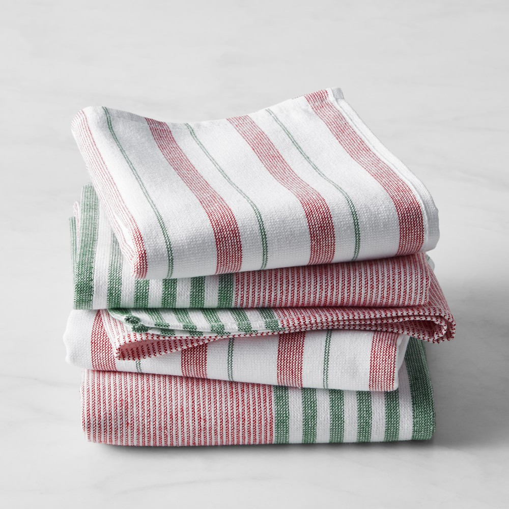 Williams Sonoma Super Absorbent Holiday Towels, Set of 4 | Williams-Sonoma