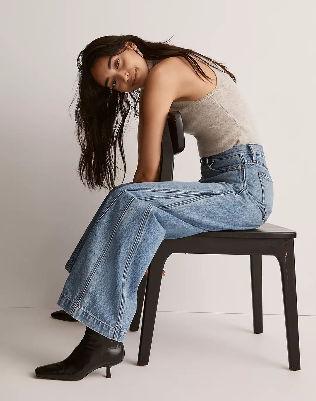 Superwide-Leg Jeans in Parson Wash: Inset Edition | Madewell