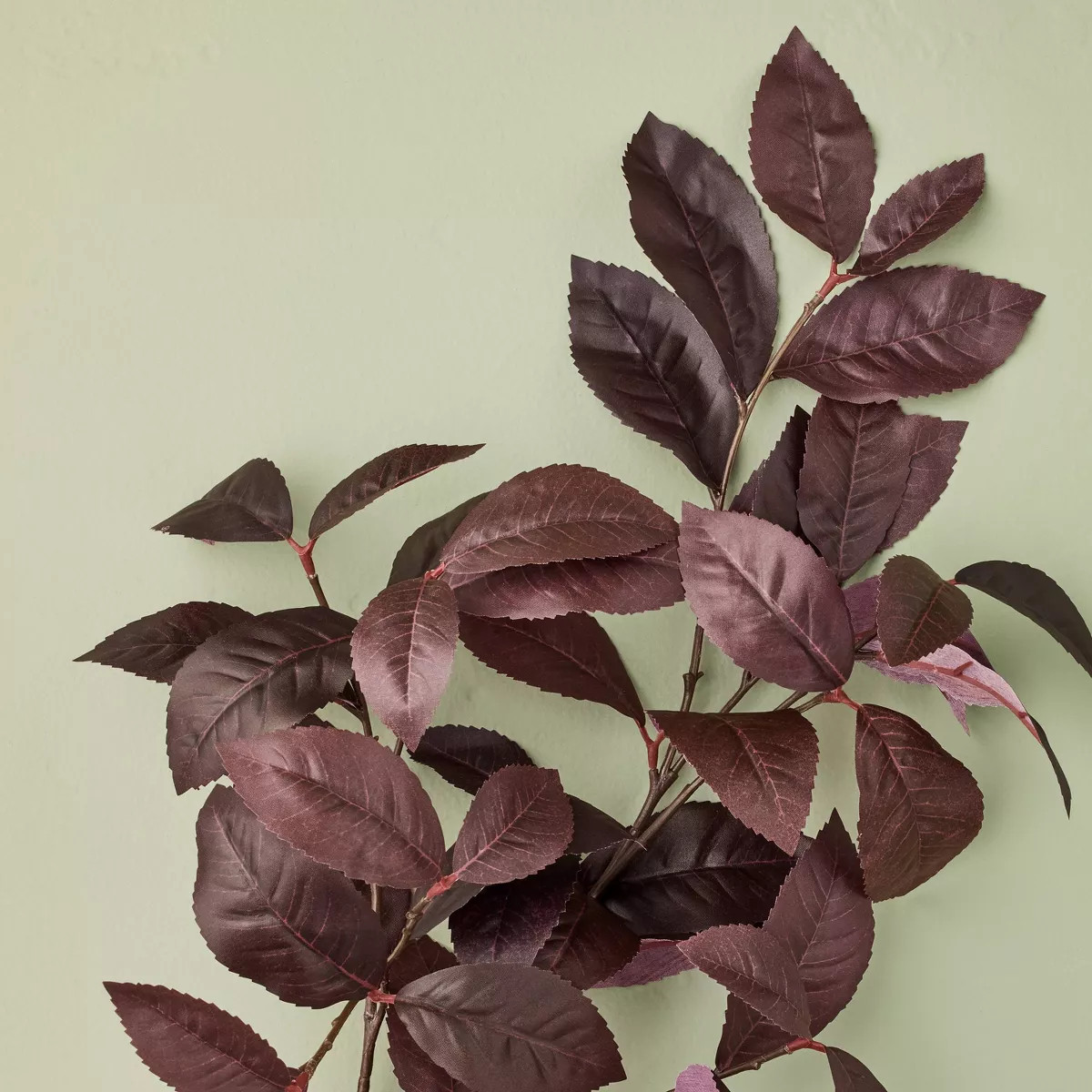 Black Plum Leaf Artificial Fall Stem - Hearth & Hand™ with Magnolia | Target