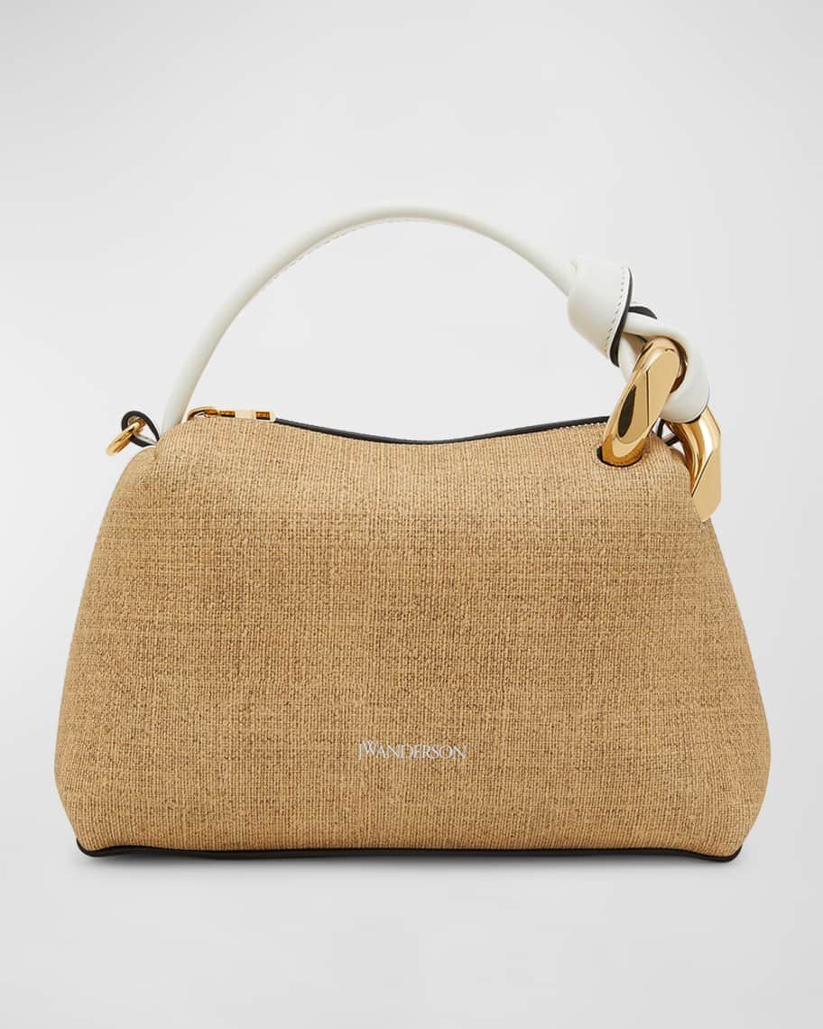 Corner Small Woven Leather Shoulder Bag | Neiman Marcus