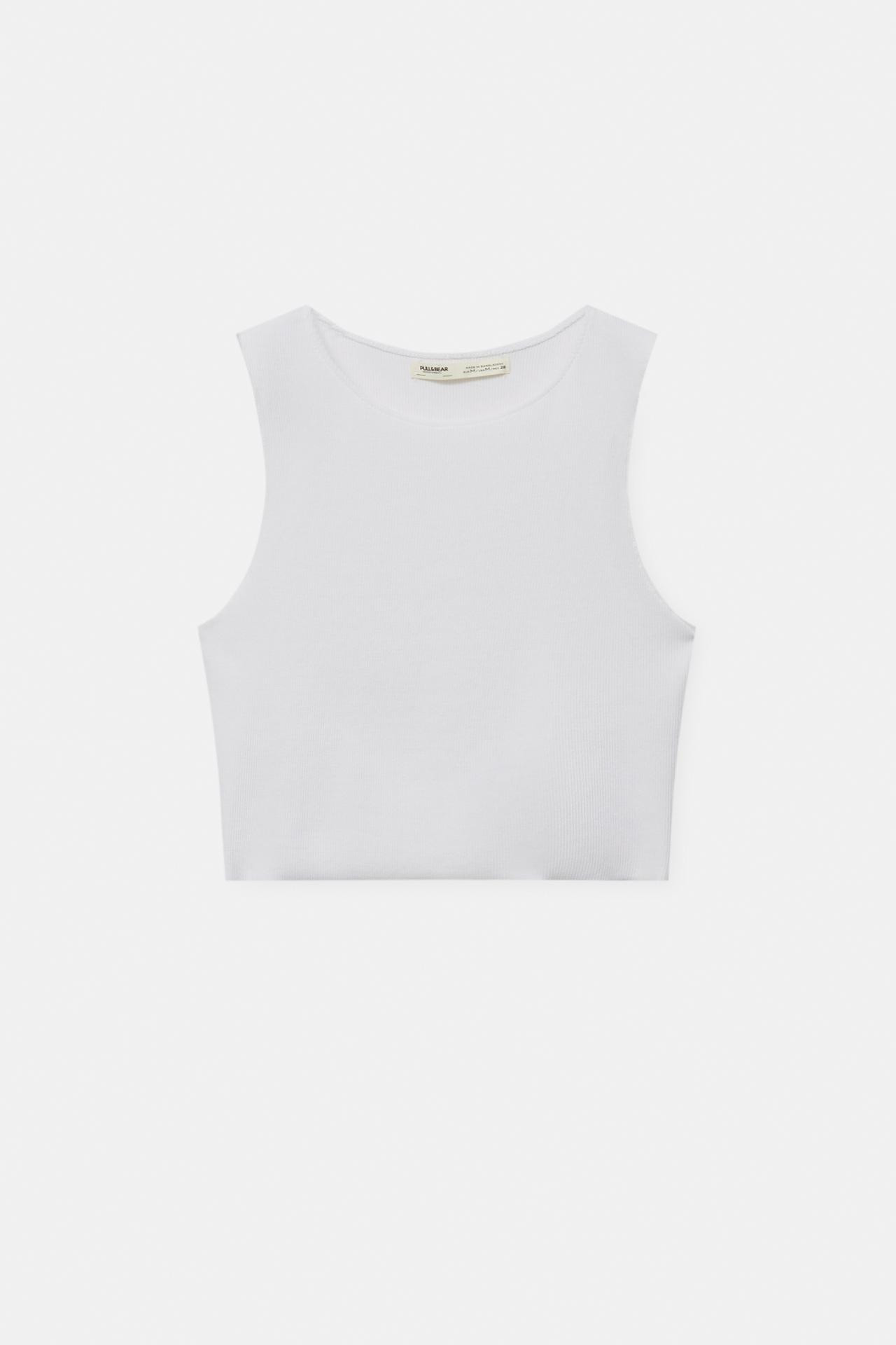 Ribbed tank top | PULL and BEAR UK