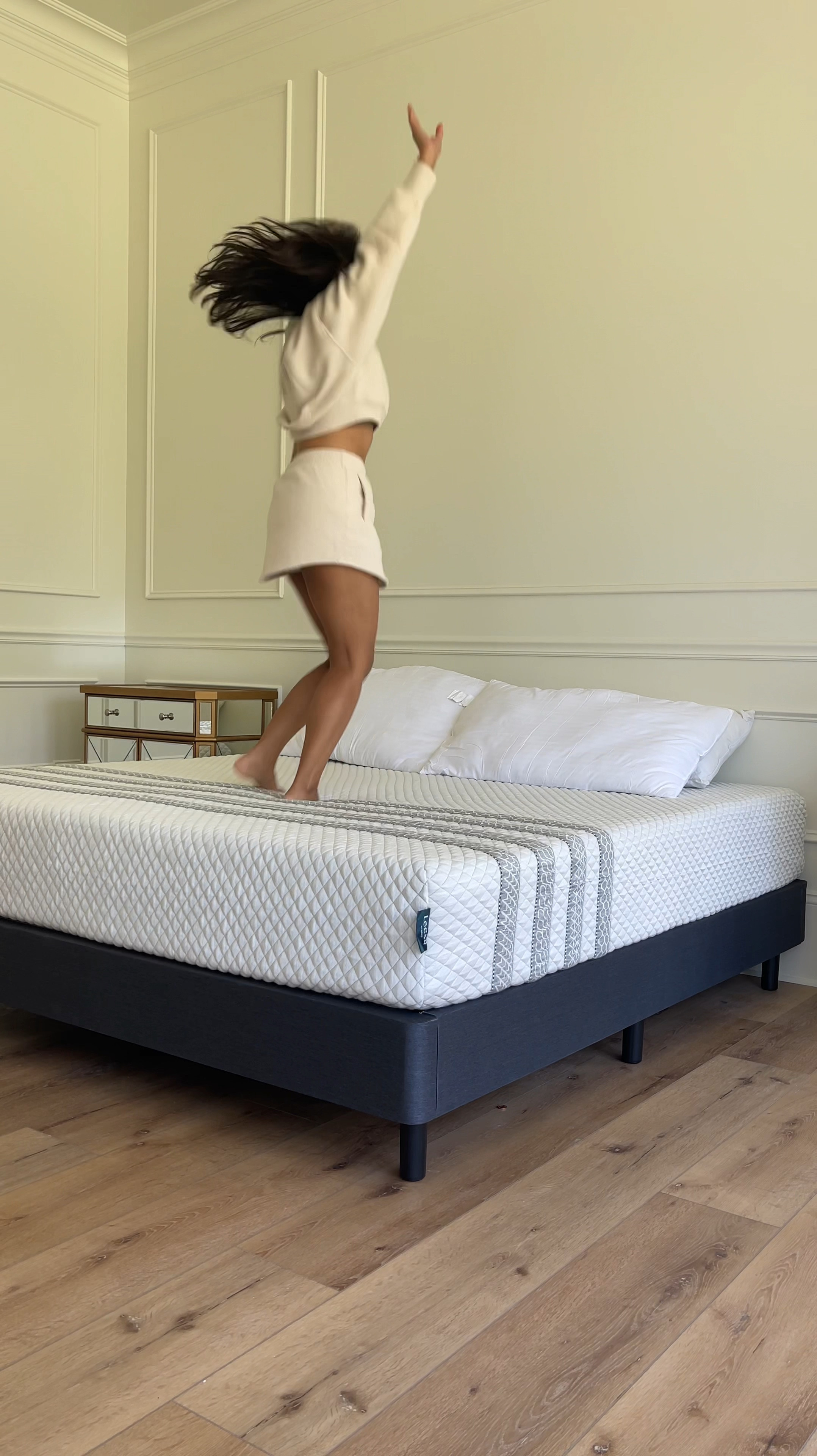 If you’ve been looking for the perfect new mattress to keep you cool and comfortable, you can stop looking because I found it! We chose the @LeesaSleep Sapira Hybrid, which features a high-airflow foam and a soft, breathable cover to keep you cool and comfortable. This is key for hot sleepers like myself. It also contains 1,000+ individually wrapped springs that actively respond to your movement and sleeping style. It’s no wonder that this is an award winning mattress.

Use HAUTE50 for an additional $50 off of your purchase of a @leesasleep mattress! (can be stacked on top of current site discounts) #leesasleep #mattress #ad

#LTKHome #LTKVideo