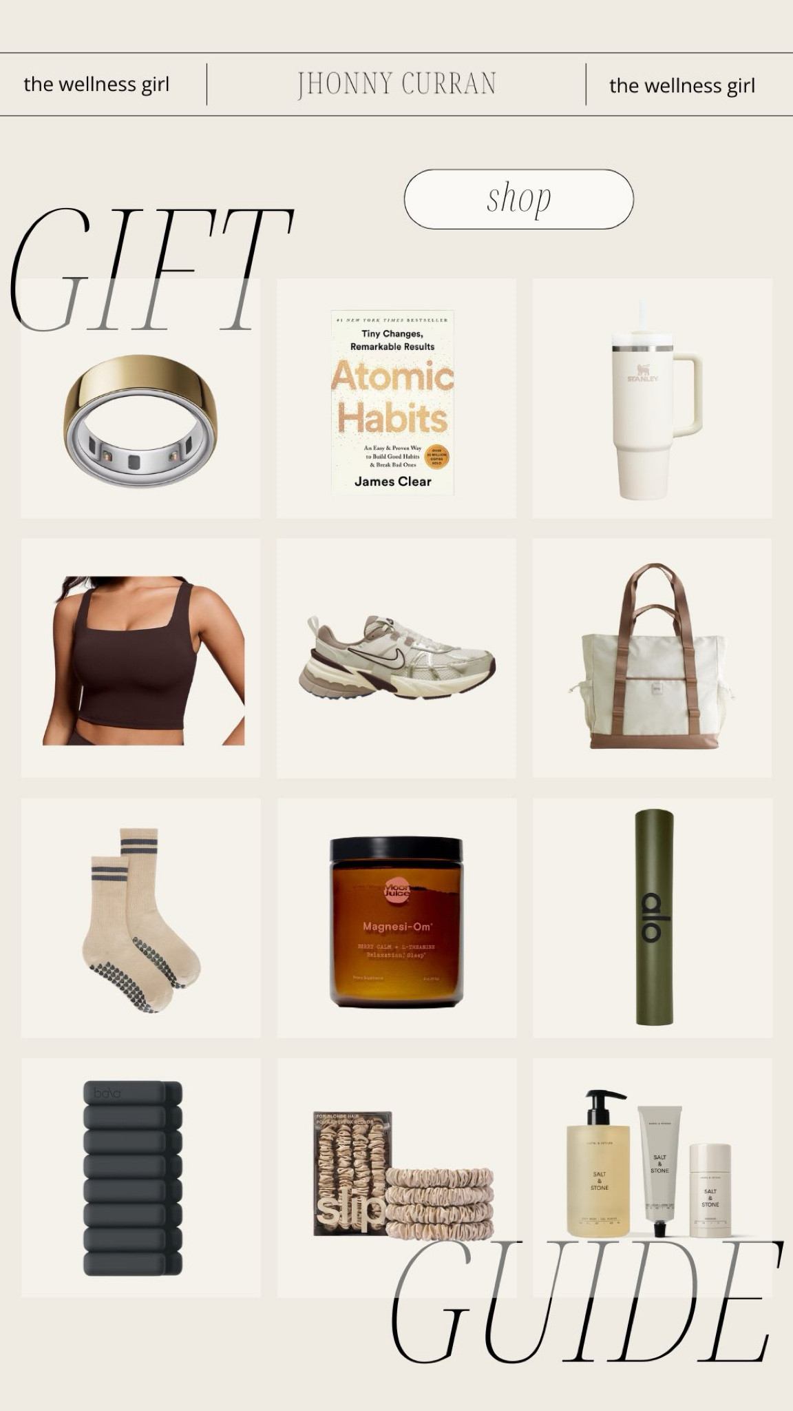 Gifts for the wellness girl! Gift guide, gifts for her, Christmas.

#LTKFitness #LTKGiftGuide #LTKHoliday