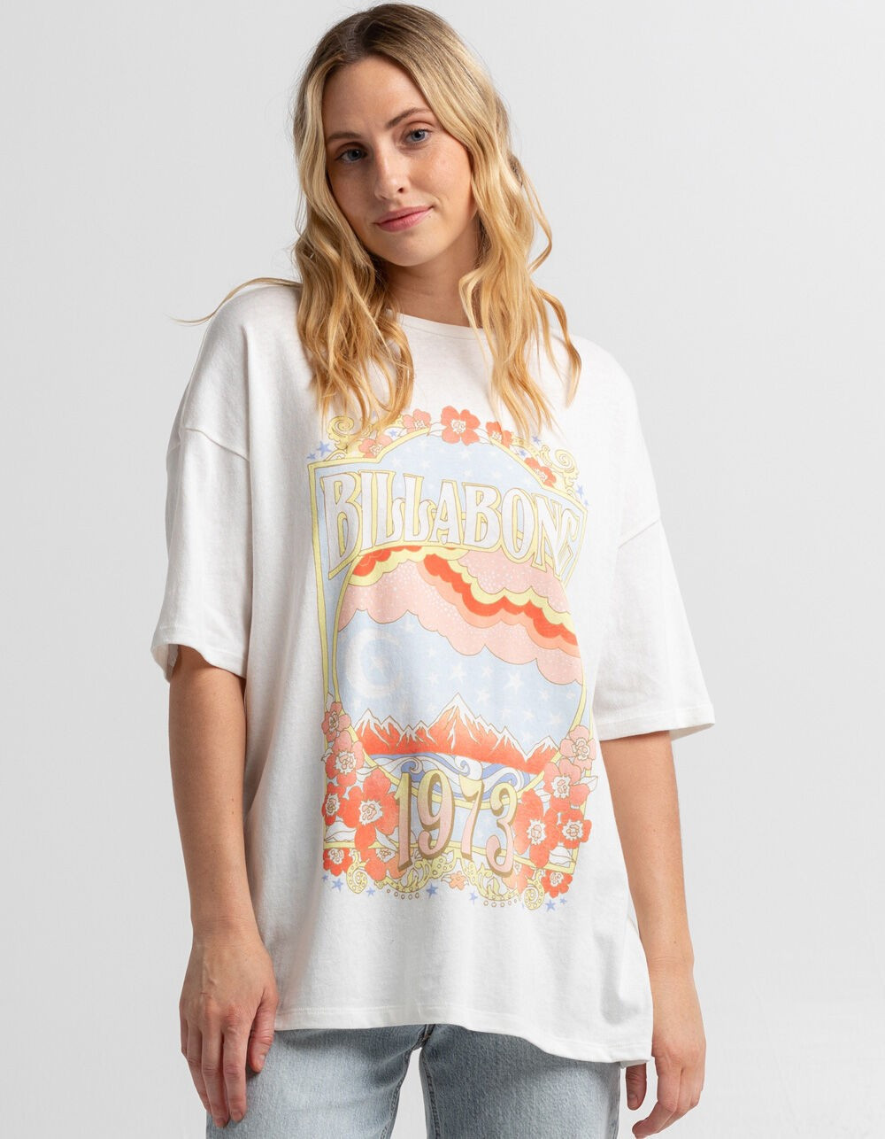 BILLABONG Womens Wild Oversized Tee - OFWHT - ABJZT00428 | Tillys