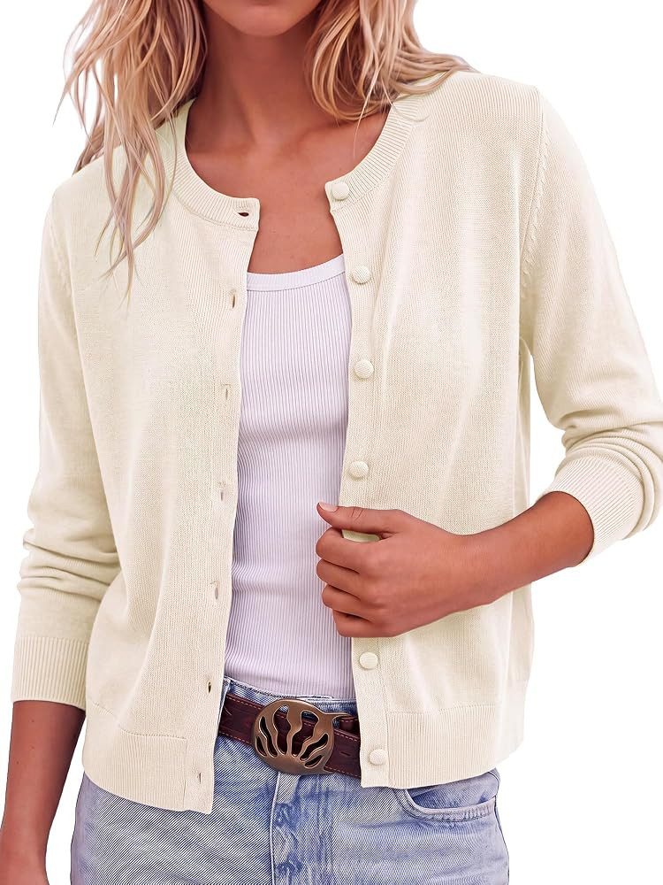 BTFBM Cardigan Sweaters for Women Lightweight Sweater | Amazon (US)