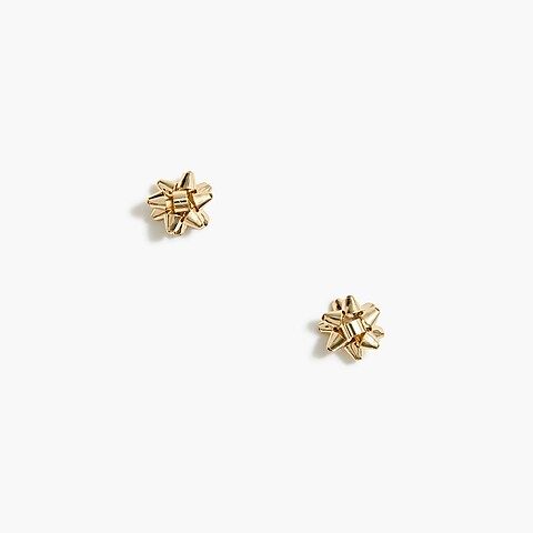 Gift bow stud earrings | J.Crew Factory