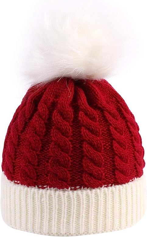 Amazon.com: Christmas Santa Hat for Toddler Baby Soft Warm Baby Beanie Knit Hat : Clothing, Shoes... | Amazon (US)